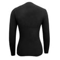 thumbnail image 7 of Fiaer Womens Sweaters Scoop Neck Buttons Slim Fit Long Sleeve Casual Trendy Solid Color Comfort Breathable Knitted Tops Black S, 7 of 7