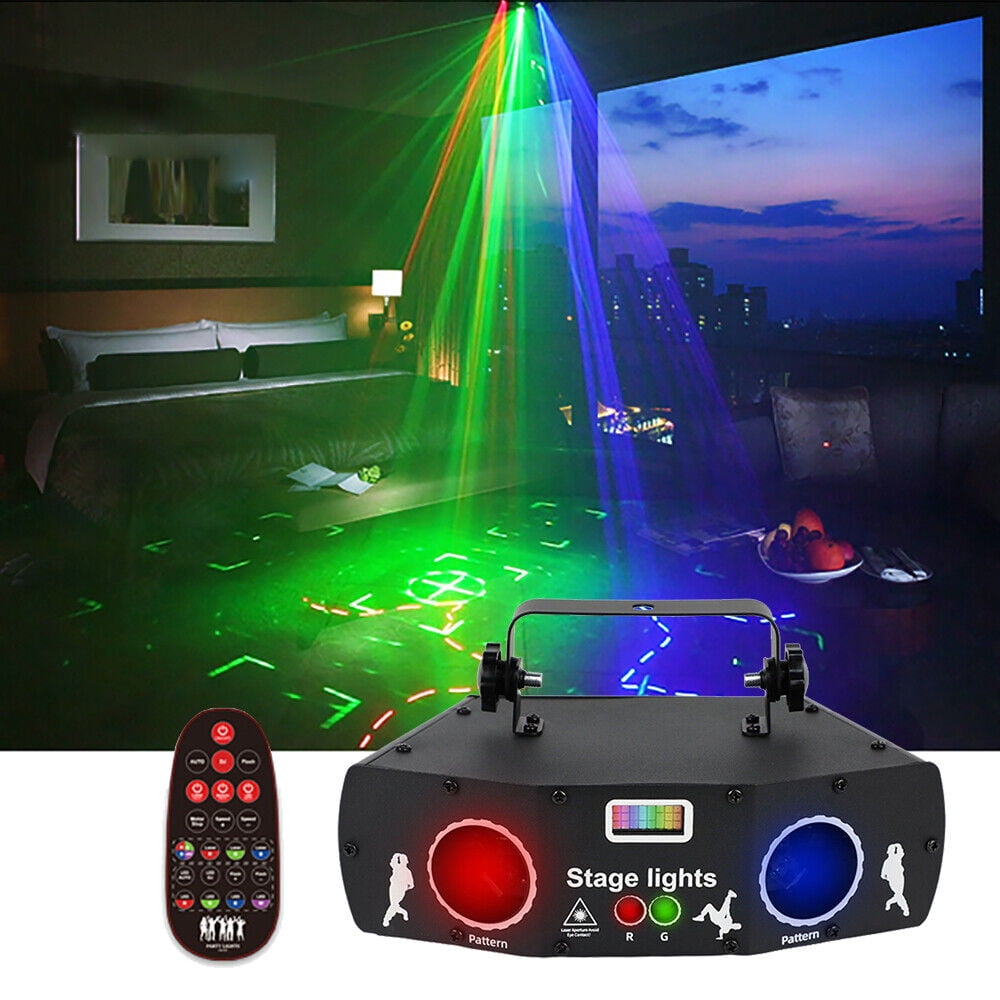 5Eye LED Laser Strobe Light Projector RGB DMX Stage Light DJ Disco Party Light