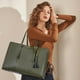 thumbnail image 2 of Bolsa para portátil LOVEVOOK para mujer de 15.6 pulgadas, ligera, verde oliva, 2 of 8