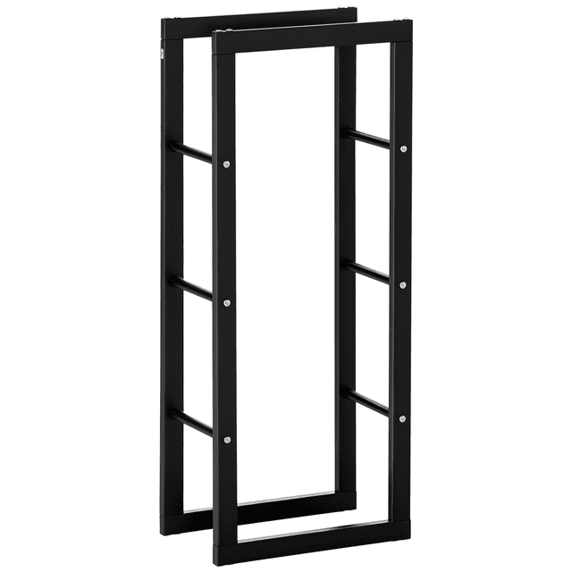 HOMCOM Firewood Rack Fireplace Log Holder, 15.7" x 9.8" x 39.4"
