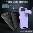 thumbnail image 6 of TECH CIRCLE for iPhone Air PC+TPU Hybrid Case,Rugged Slide Camera Cover Protective Design,Matte Heavy Duty,Slim Fit Yet Military Grad Drop Protection Shockproof Anti-Scratch Cover,Purple, 6 of 10