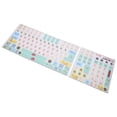 thumbnail image 3 of PVC Keyboard Sticker, Cute Keyboard Sticker, 2Pcs Mechanical Keyboard Sticker Frosted Surfaces Clear Pattern PVC Keyboard Sticker for Universal Desktop, 3 of 8