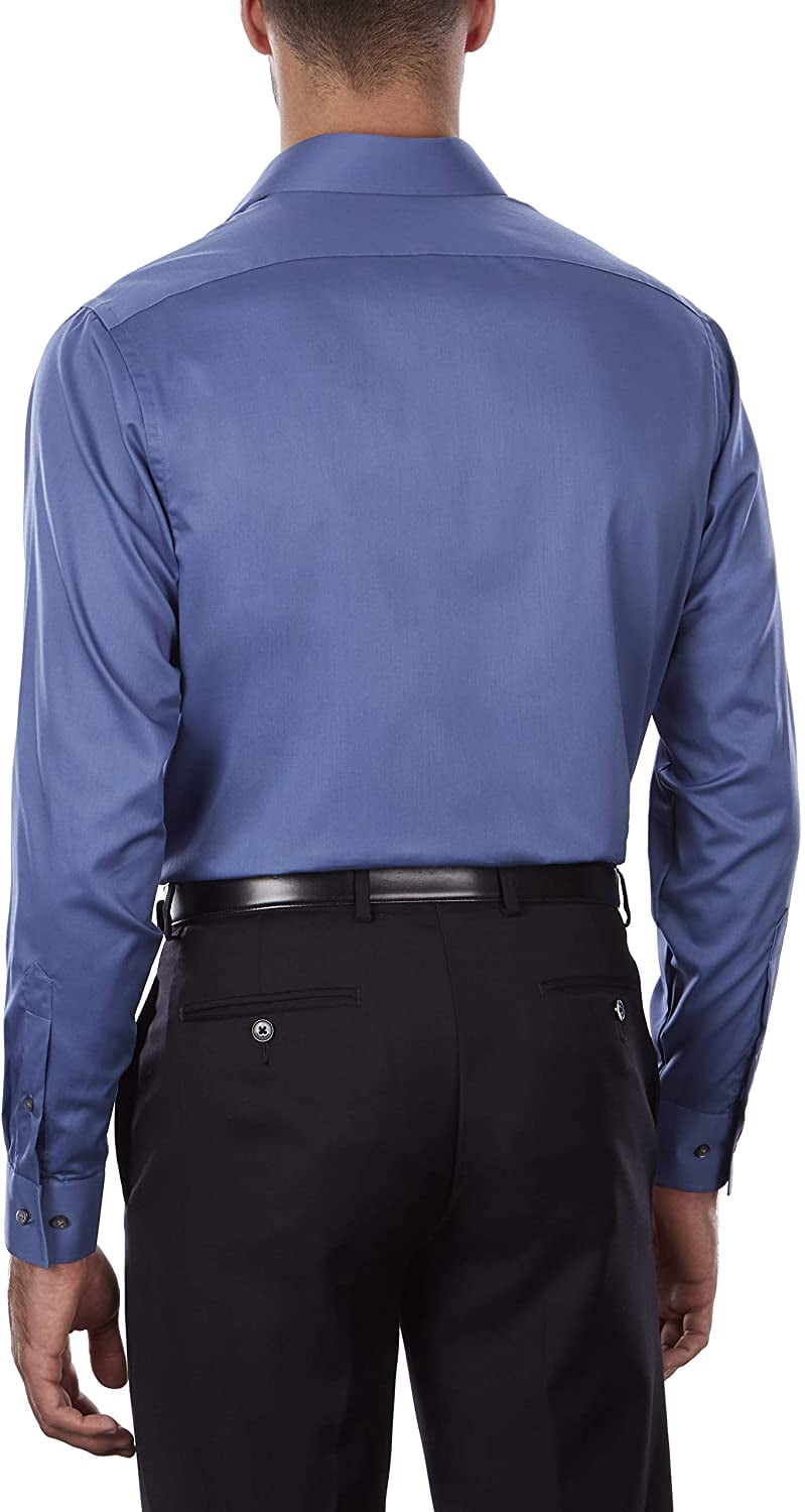 slim fit dress slacks Calvin Klein Mens Extra-Slim fit Dress Shirt XL 17.5 in 32-33 Black So –  Bristol Apparel Co main image 0