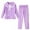 Purple, variant on QUOTAY Winter Pajamas for Girls Cozy Flannel Loungewear Outfit for Toddler Kids Thermal Sleepwear Two Piece Set for Indoor Outdoor Pink,12-24 Months
