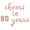 Rose Gold, variant on Cursive Script Letter Balloons - CHEERS TO 80 YEARS 16" Inch Alphabet Letters Foil Mylar Balloon 80th Birthday or Anniversary Party Banner (Gold)