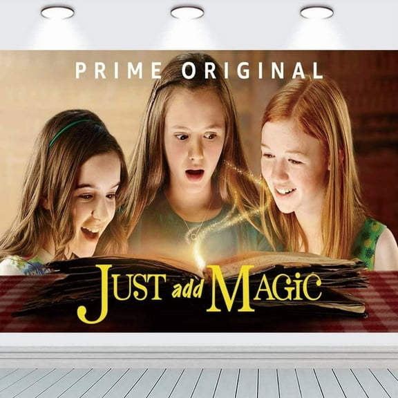 Just Add Magic Backdrop Banner Party Supplies Poster Birthday Decorations Background for Photography Taspestry