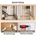 thumbnail image 6 of edx Walk-Through Baby Safety Gate for Stairs and Doorways, 30"-49" Auto Close Metal Gate for Kids/Dogs, Pressure or Hardware Mount, No Drilling, 6 of 6