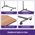 thumbnail image 4 of KEKOY Overbed Table, Adjustable Overbed Bedside Table with Wheels, Tilt Table for Medical Home Care and Hospital Use,Smooth Rolling, Stable Support Design, 4 of 10