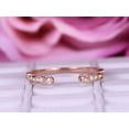 thumbnail image 4 of 0.25 Carat Open top Trendy Moissanite Diamond Wedding Ring Wedding Band Anniversary Ring in 10k Rose Gold, 4 of 9