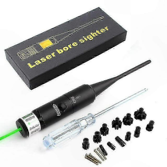 Precision Laser Boresight with Quick-Adjust 8-Hole Design for 0.177 to 0.50 Caliber Rifles