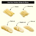 thumbnail image 6 of ONCE FOR ALL Potato Slicer for French Fries & Potato Chips, Vegetable Cutter with Food Pusher, Adjustable 0.1–8mm Thickness, Slice, Julienne, Shred & Dice, 6 of 11
