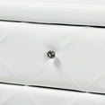 thumbnail image 5 of Zanna Contemporary White Faux Leather Upholstered Dresser by Ember Interiors, 5 of 19