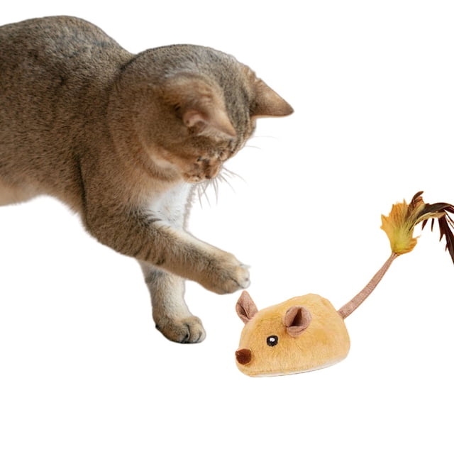 Juguete para Gato Y Ratón en Linger Set25690 () Amarillo