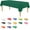 Green, variant on Xukmct 2 Pcs Disposable Waterproof Plastic Tablecloth Rectangle Table Cover Decorative Table Cloths for Parties, Weddings, Indoors, Outdoors, 54" x 108"