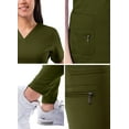 thumbnail image 5 of Adar Pro Flawless Plus Scrub Set For Women - Elevated V-Neck Top & Jogger Scrub Pants, 5 of 7
