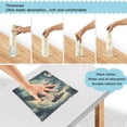 thumbnail image 3 of Yayeee 6 Pack Kitchen Dish Cloths for Washing Dishes Soft Absorbent Microfiber Towels, Beige Floating Whale, 3 of 9