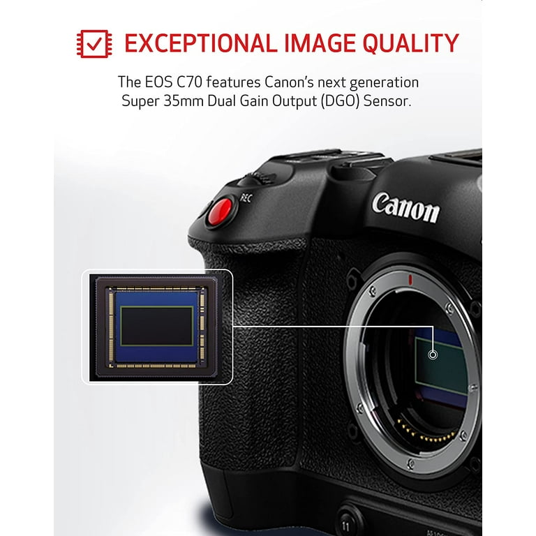 Canon EOS C70 Professional Cinema Camera - Compact RF Mount