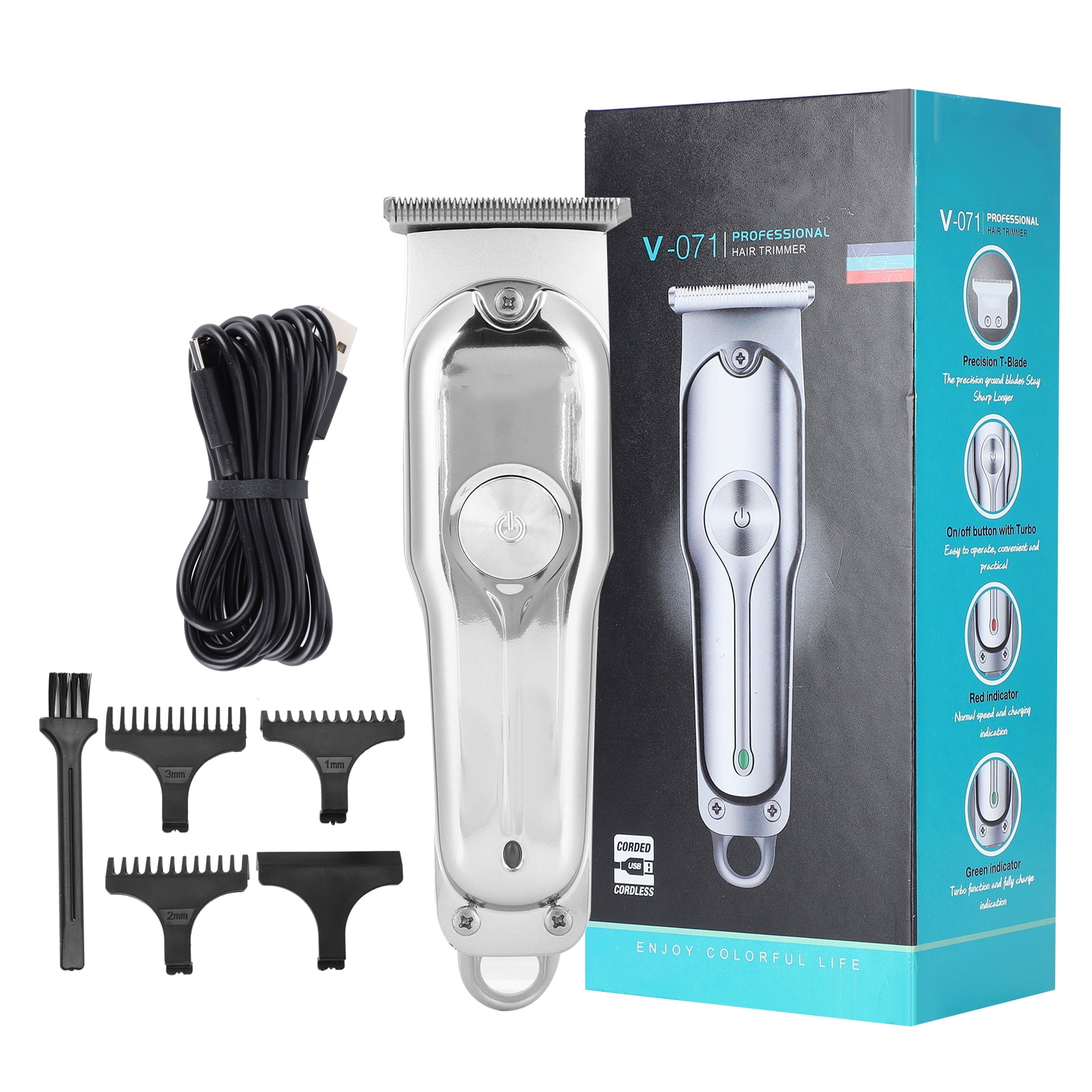 Zerodis Hair Cutter Hair Clipper Electric Hair Trimmer Low Noise Motor