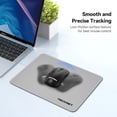 thumbnail image 5 of TECKNET BASICS Mouse Pad with Anti-fray Stitching, Waterproof Non-Slip Base, Stitched Edges Gaming Mouse Mat for Laptop, Compatible with Laser/Optical Mice -Grayish White, 5 of 7