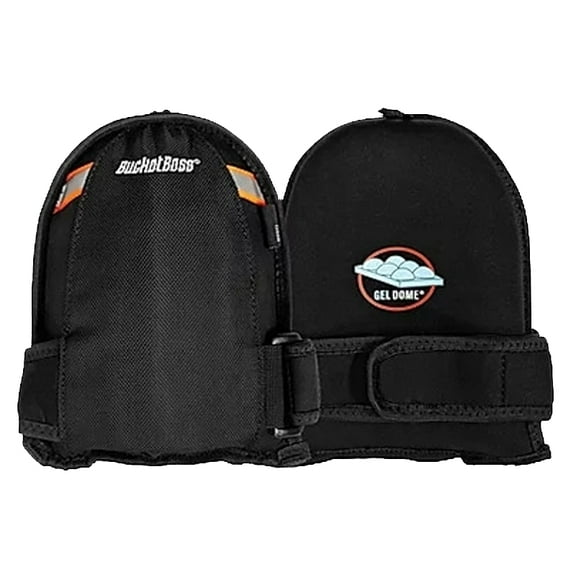 Bucket Boss GelDome Series GX5 MegaSoft Knee Pad, 1680 Poly Fabric Cap, Gel Pad, Hook and Loop Closure