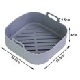 thumbnail image 2 of Freidora de aire, olla de silicona, sartenes antiadherentes reutilizables para hornear en familia, camping (C) Ehuebsd Libre de BPA, 2 of 8