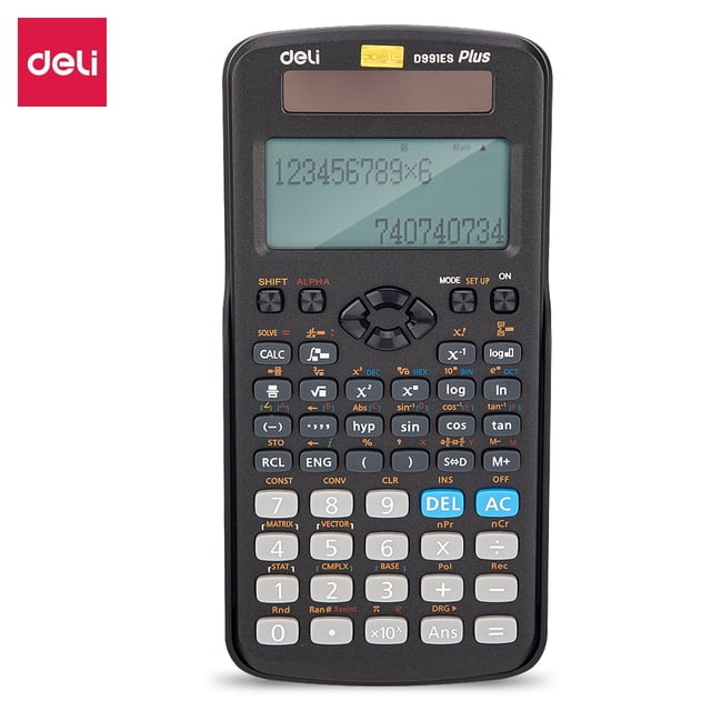 Calculadora Científica Deli 991ES 417 Funciones Calculadora de Ingeniero Estándar