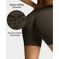 thumbnail image 2 of Nimiah Womens Biker Shorts, Workout Shorts Scrunch Butt Lifting Compression Gym Running Yoga Shorts,Brown, 2 of 7