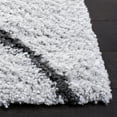 thumbnail image 3 of SAFAVIEH August Raphael Diamond Shag Area Rug, Ivory/Grey, 4'5" x 6'5", 3 of 8