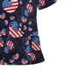 thumbnail image 4 of Blusa Pntutb para mujer, uniforme de mujer, ropa de trabajo, estampado, cuello en V, manga corta, tops con bolsillo Pntutb Pntutb-5793, 4 of 4