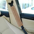 thumbnail image 1 of 2 Piezas Decoraciones De La Cubierta Del Cinturón De Seguridad Del Coche Para La Bolsa De La Cámara Adultos Niños Coche Macarena Cubierta de la almohadilla del cinturón de seguridad del automóvil, 1 of 8