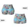 thumbnail image 5 of Kdxio Cute Donut Print Workout Shorts for Women Seamless Soft Smooth Gym Yoga Scrunch Active Shorts, 5 of 9