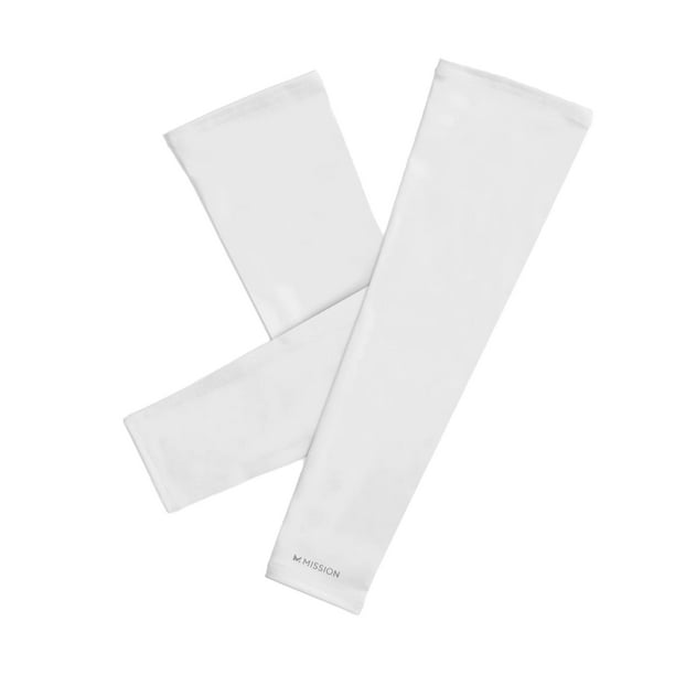 Manguitos solares refrescantes MISSION Lightweight UPF 50 blancos