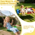 thumbnail image 7 of Yacona Swing Sets for Backyard, with Platform & Belt Swing, Playground Sets for Backyards, Outdoor Swingset for Kids, Black, 7 of 7