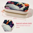 thumbnail image 5 of Swan Velvet Portable Jewelry Organizer with Removable Compartment - Necklace Holder and Gift Box, 5 of 7