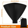 thumbnail image 2 of Tzgsonp Patio Heater Top Covers Waterproof Outdoor Heater Head Cover with Zipper 420D Oxford Cloth Patio Heater Cover for 34 inch in Diameter Outdoor Heater Heads, 2 of 8