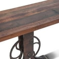 thumbnail image 2 of World Interiors Sterling 56" Wood/Cast Iron Console Table in Brown, 2 of 6