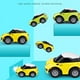 thumbnail image 3 of Coche a control remoto RC, coches deportivos a escala 1:43 de alta velocidad, 3 of 3