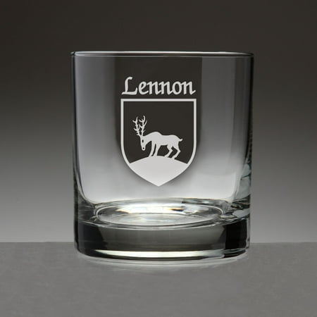 

Lennon Irish Coat of Arms Tumbler Glasses - Set of 4 (Sand Etched)