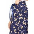 thumbnail image 5 of Women's Vintage Casual A-Line Printed High Waist Bow Tie Belted Knee-Length Midi Skirt, 5 of 6