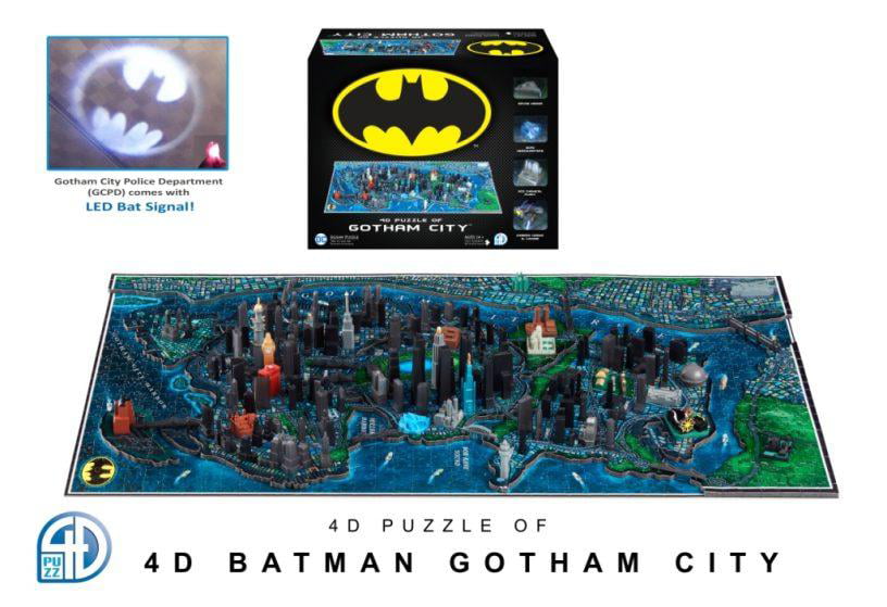 NEW 839 Pieces GOTHAM CITY BATMAN 4D Cityscape Puzzle 