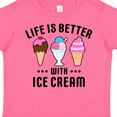 thumbnail image 4 of Inktastic Life is Better with Ice Cream Boys or Girls Toddler T-Shirt, 4 of 5