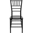 thumbnail image 5 of YYEAN Mahogany Resin Stacking Chiavari Chair 18.5"D x 15.75"W x 36.5"H-Black, 5 of 11