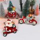 thumbnail image 4 of Yuarrent 12 Uds. Colgantes para árboles de Navidad, adornos para árboles de Navidad de madera, artesanías colgantes, decoración de camiones para la Kits de decoración para fiestas Yuarrent HA013118-00, 4 of 6
