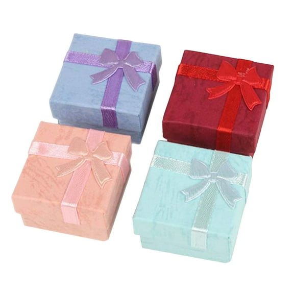 OUNONA 24Pcs Jewelry Packing Box for Women in Pink with Luxury Design for Anniversary Party and Wedding