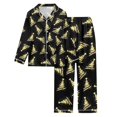 thumbnail image 4 of Womens Pajama Sets – Button Top Pajama Sets Two Piece Look for Travel Nights or Lounge Days at Home Women's Christmas Printed Button Pocket Long Sleeved Pants Home Sleepwear Set, 4 of 4