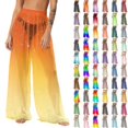 thumbnail image 1 of Pincandy Women's Cover Up Pants Sheer Sarong Coverups Summer Boho Beach Pant Elastic Waist Palazzo Cover Up Pants, 1 of 7