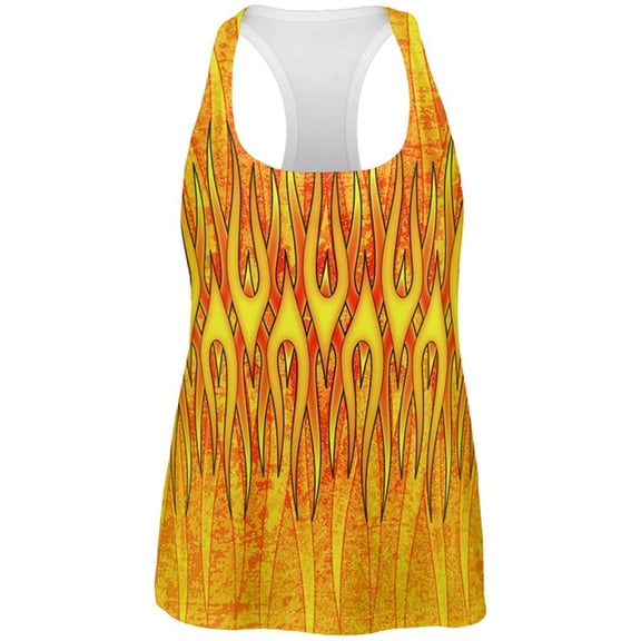 Flame On Fire Starter Pyromaniac All Over Womens Work Out Tank Top