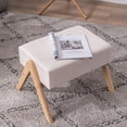thumbnail image 3 of (50x25x40cm) Footrest Stool, Rocking Chair, Footrest Stool, Nordic A-type Beige, 3 of 13