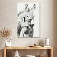 thumbnail image 2 of Elephant Stock Donkey Portrait Ii Wall Art - Vertical Canvas Wall Art - Living Room Wall Decor - Animal Canvas - White And Gray Decor By Phburchett - 26" x 39", 2 of 8