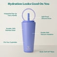 thumbnail image 4 of Reduce 30oz Halo Spill-Proof Handled Tumbler, Blueberry, 4 of 7